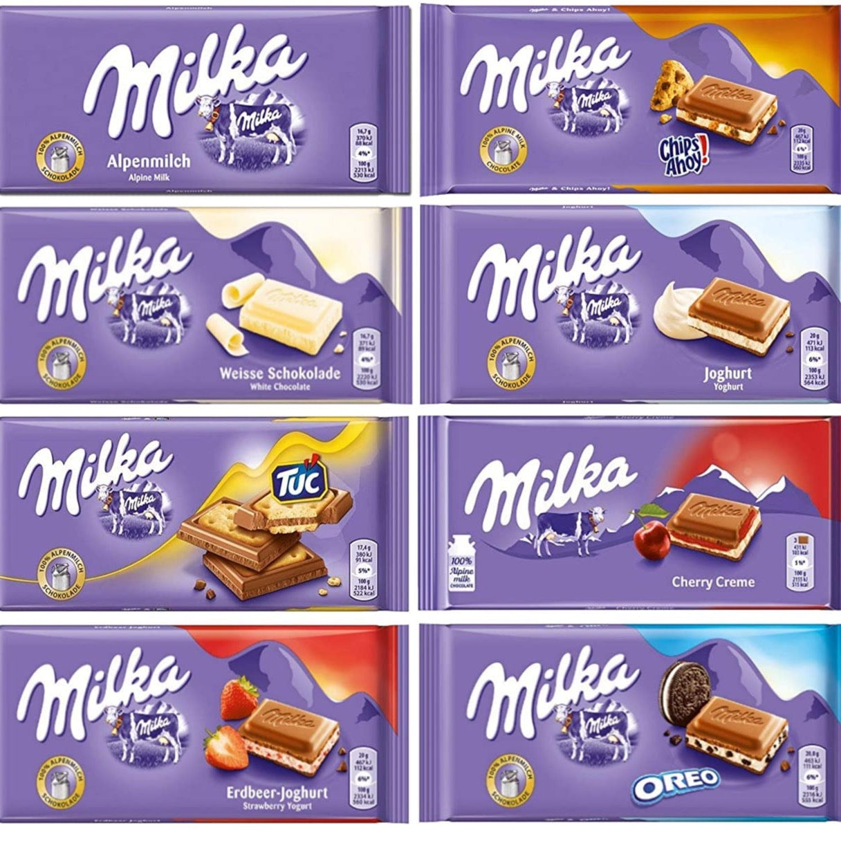 Milka Chocolate Bars