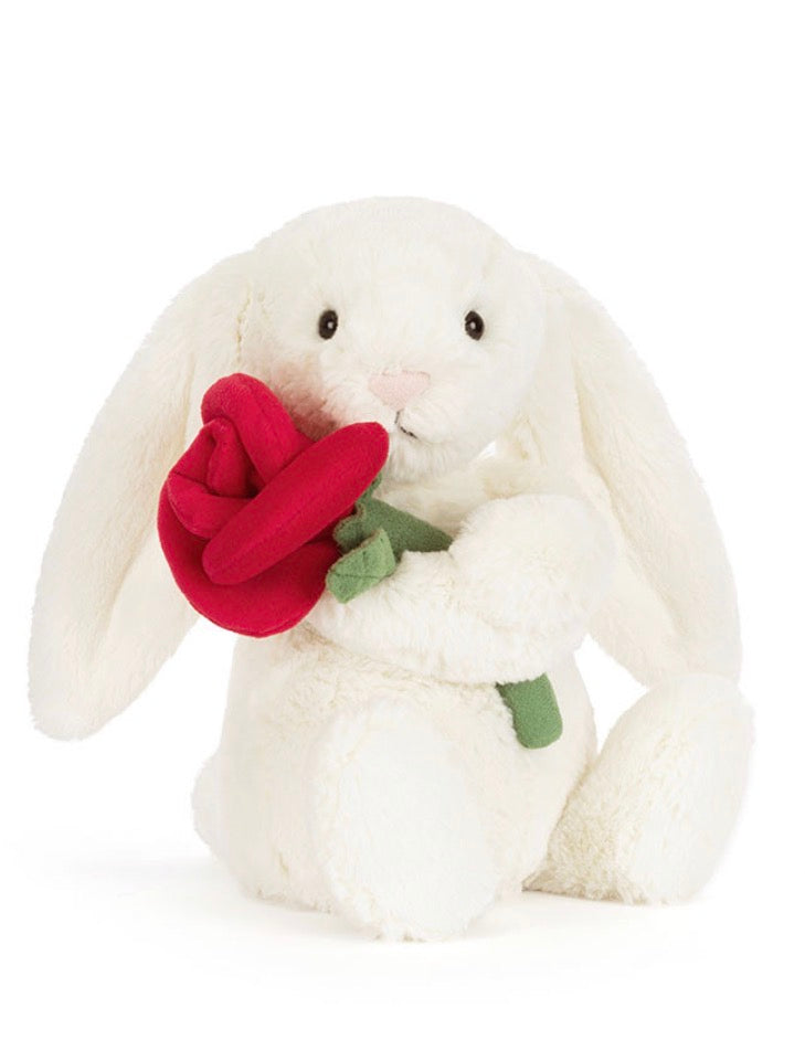 Bashful Bunny With Rose