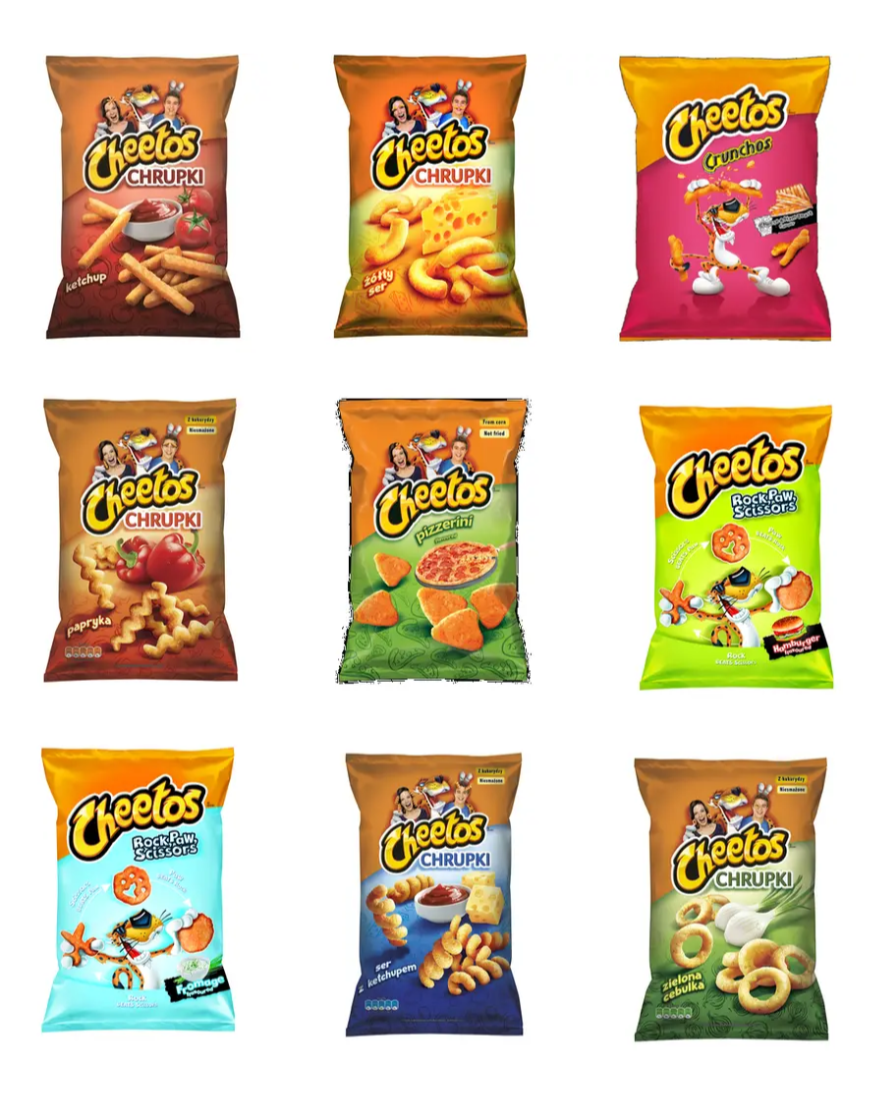 Cheetos: 8 Flavours to Choose from