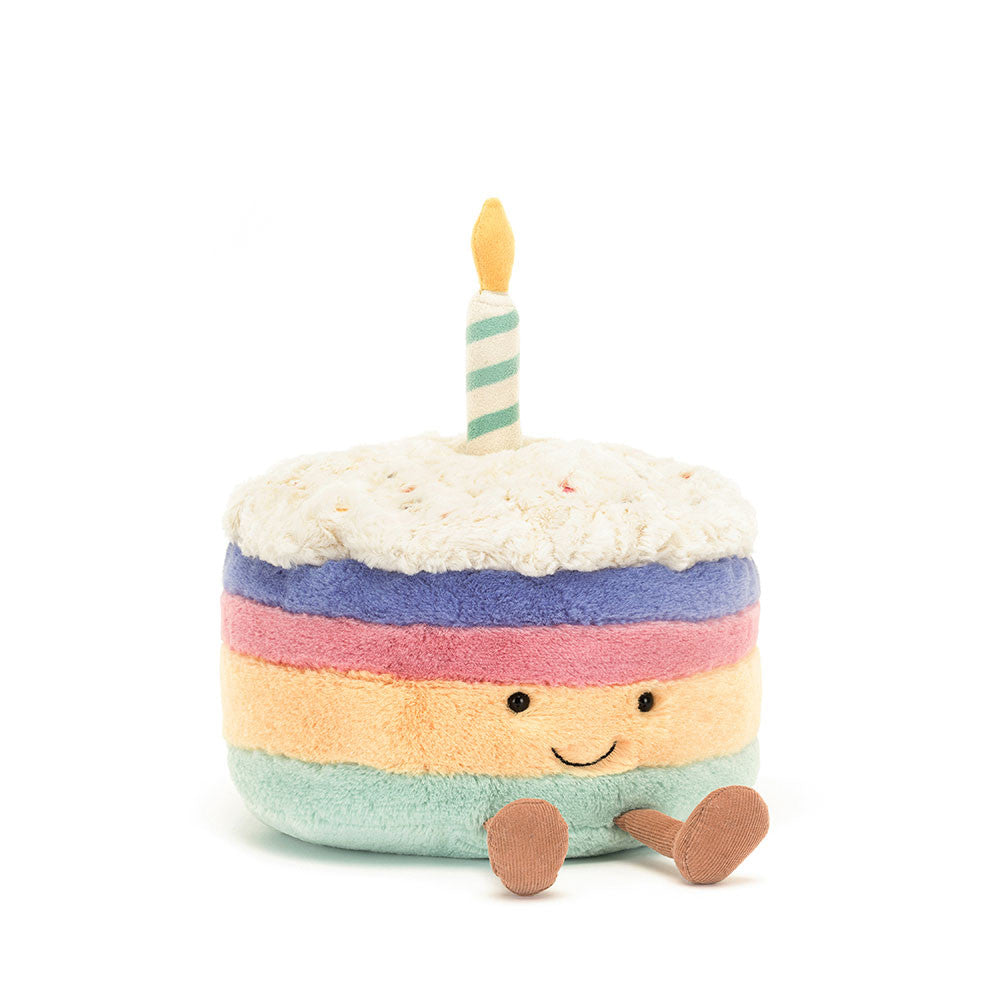 Amuseables Rainbow Birthday Cake JellyCat