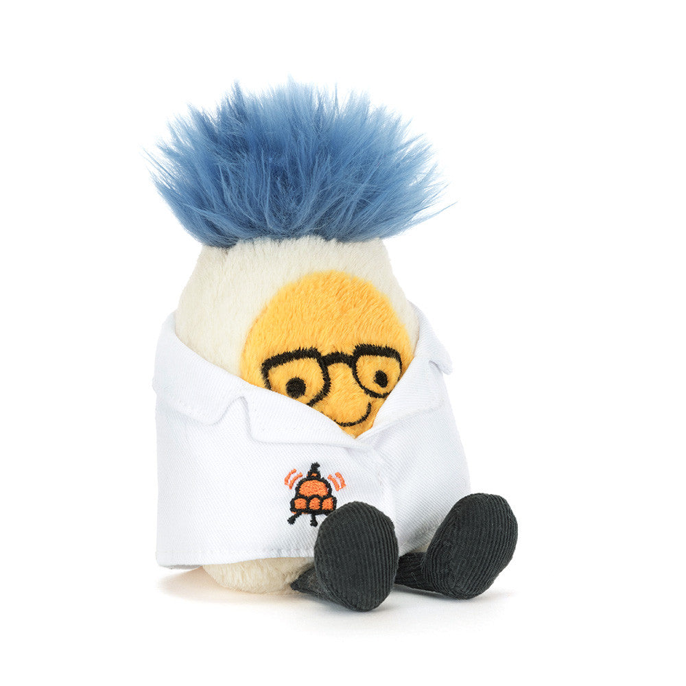 Amuseables Boiled Egg Scientist Outfit JellyCat