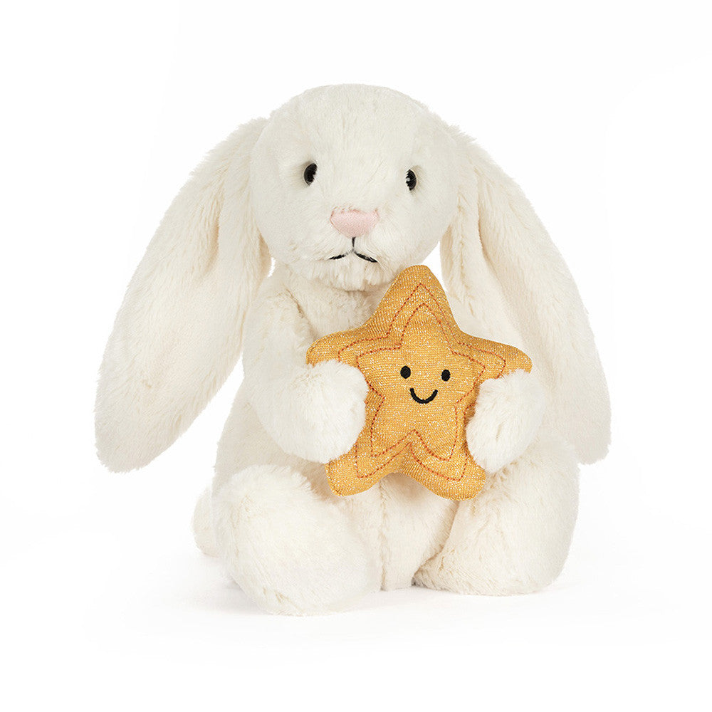 Cream Bunny With Star JellyCat