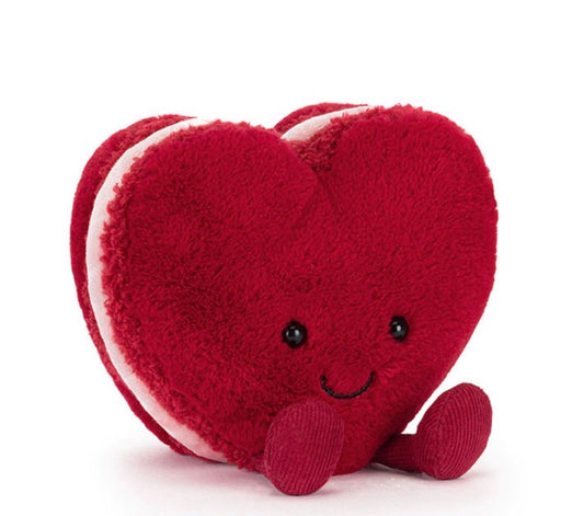 Red Heart Macaron Jellycat