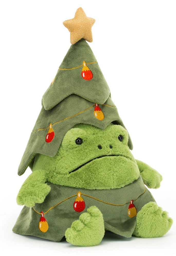 Christmas Ricky Rain Frog Tree JellyCat RETIRED