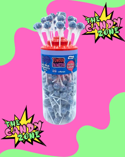 Tongue painter lollipops tub raffle