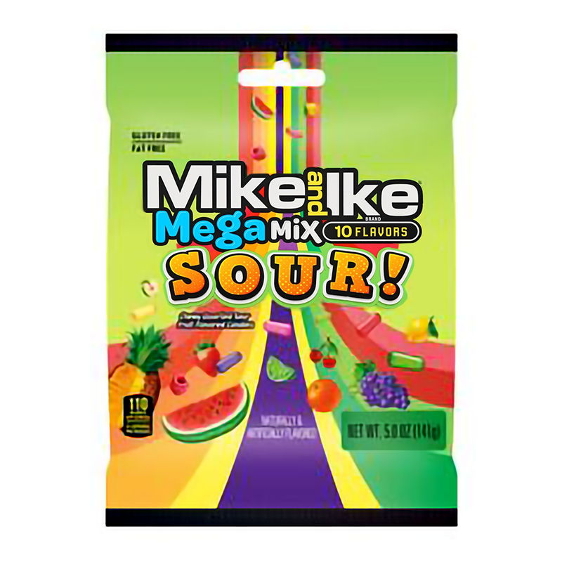 Mike & Ike Mega Mix Sour Peg Bag