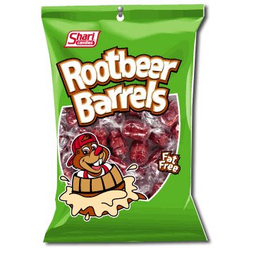 Root Beer Candy Barrels Peg Bag
