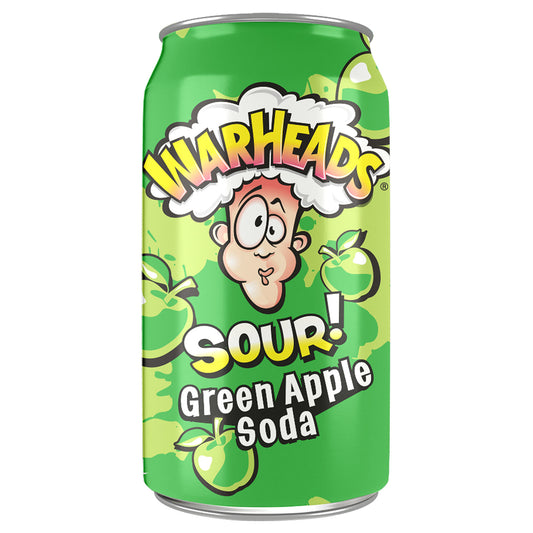 War Heads Sour Green Apple Soda